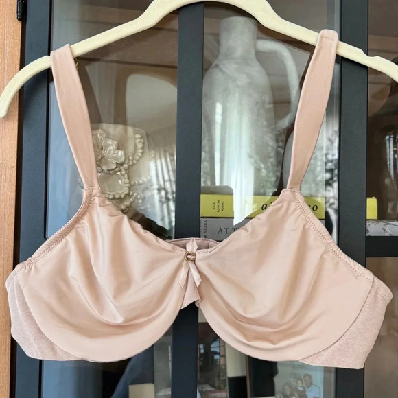 Le Mystere 311 Dream Fit Minimizer Bra Underwire Beige mesh dream fit adjustable - Picture 1 of 4
